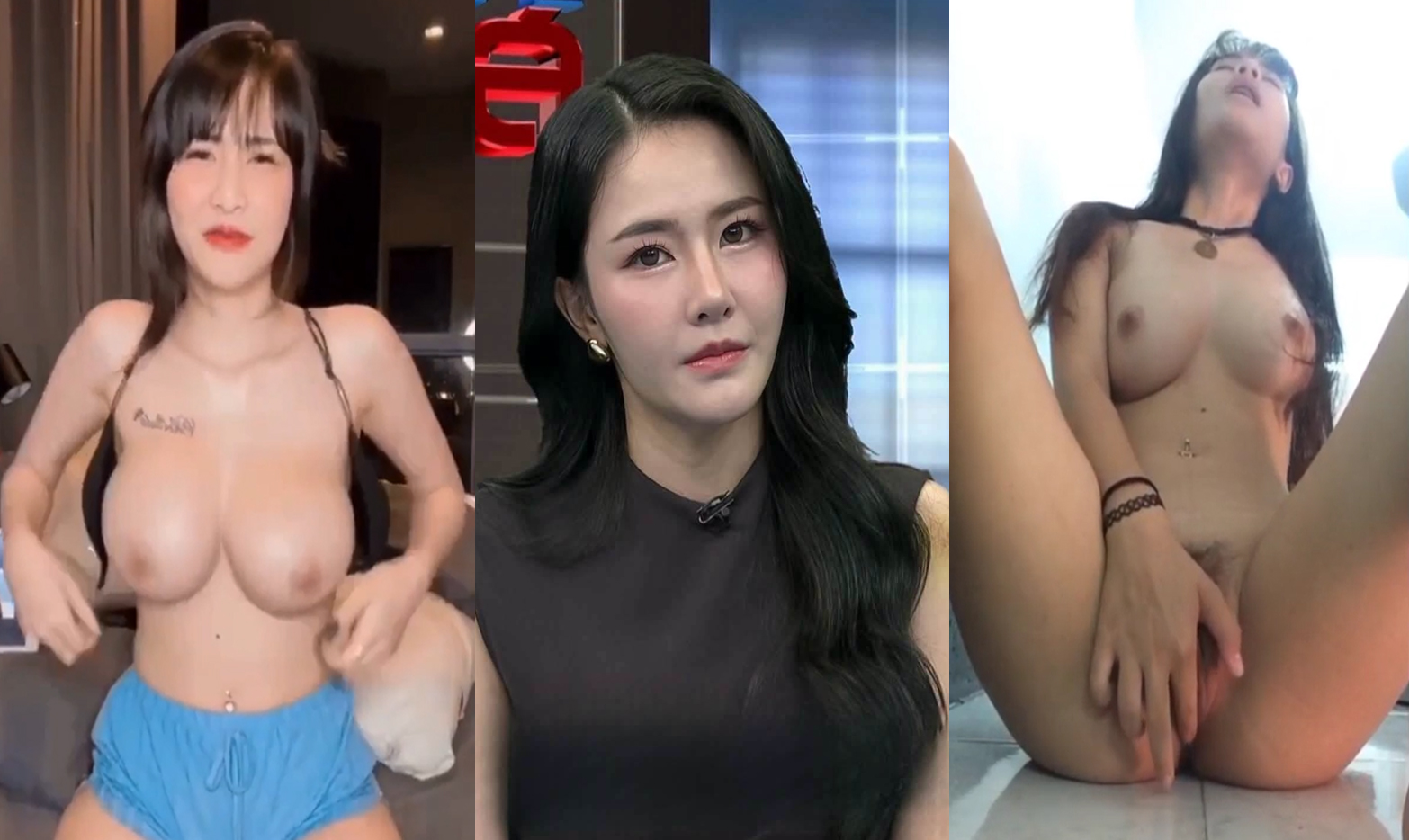 คลิปหลุดนุ้งนิ้งโหนกระแส ออกรายการมาสดๆ นุ้งนิ้ง ชลธิดา ning0509 นมใหญ่หุ่นแซ่บ งานหลุดนั่งเบ็ดหี อย่างเงี่ยนเลย cholthida